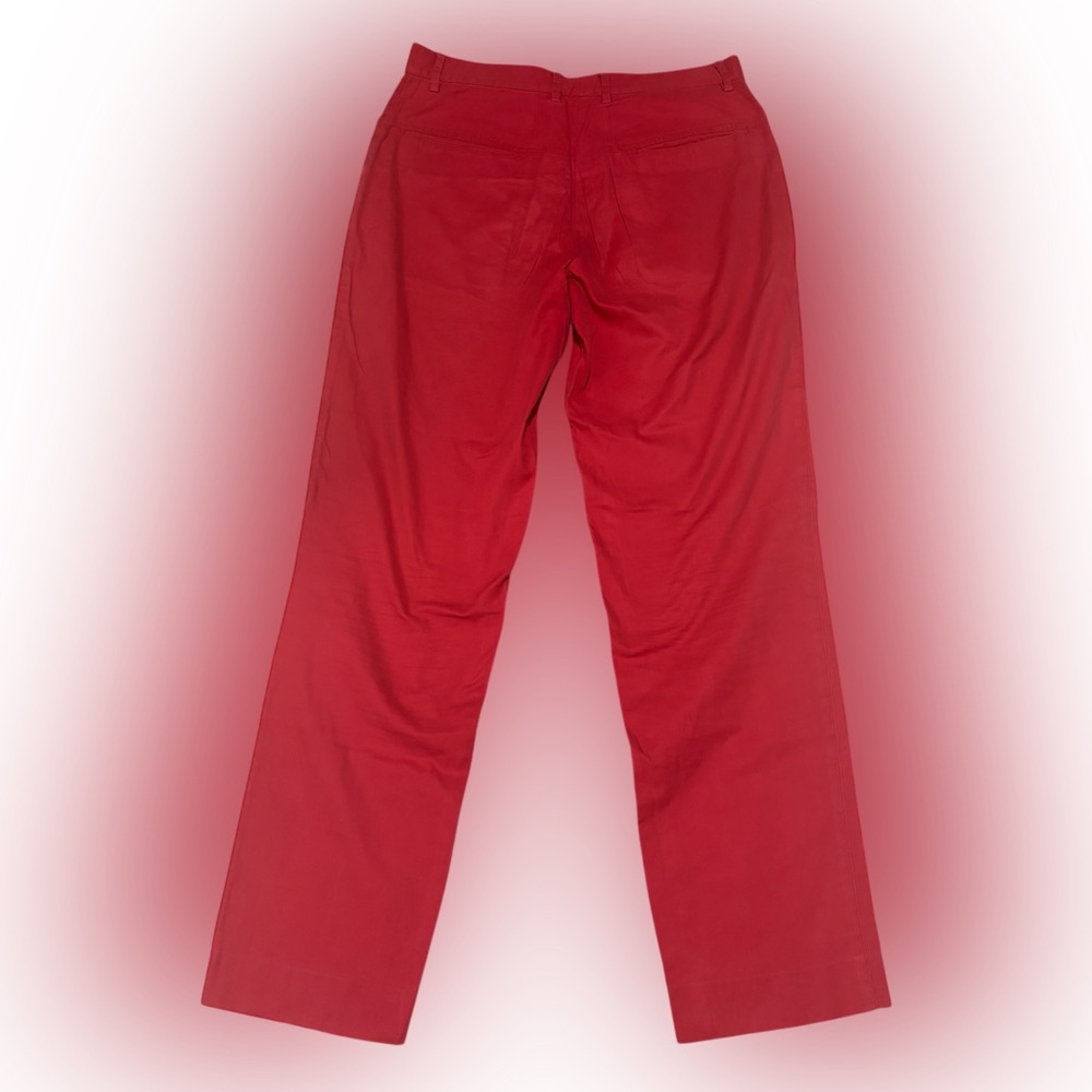 MIU MIU Women's Red Trouser Slacks Size 50IT 32W 32L Made In Italy